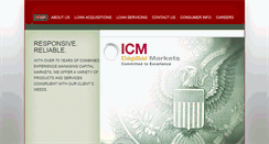 Desktop Screenshot of icmfund.com