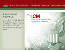 Tablet Screenshot of icmfund.com